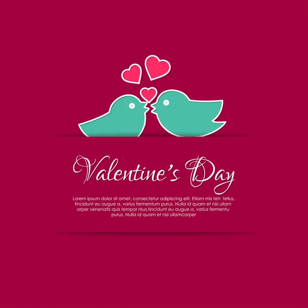 Happy Valentine day card — Stock Vector