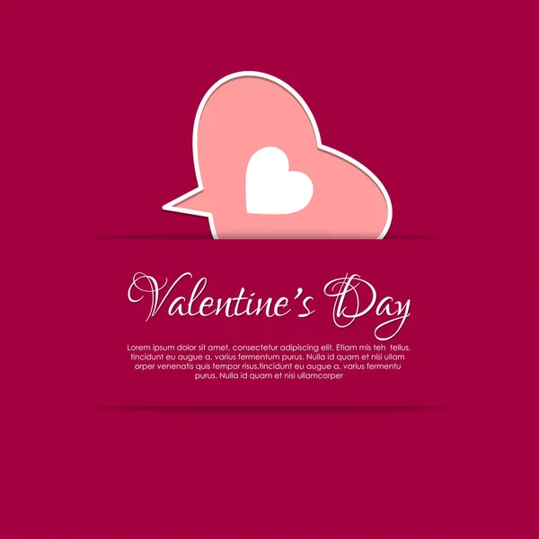 Feliz tarjeta de San Valentín — Vector de stock