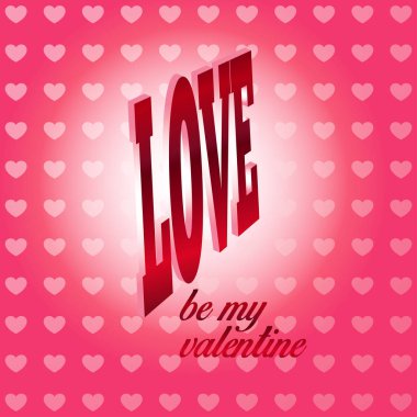 Sevgililer günü tebrik kartı