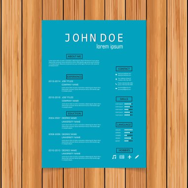 İş başvuruları için özgeçmiş şablonu