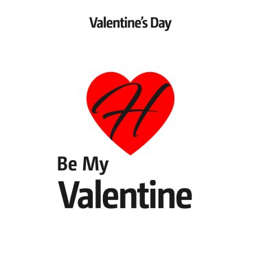 Sevgililer günü tebrik kartı kırmızı kalp