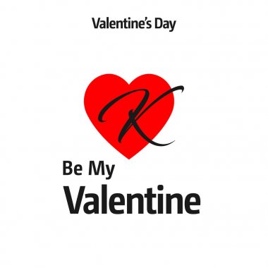 Sevgililer günü tebrik kartı kırmızı kalp