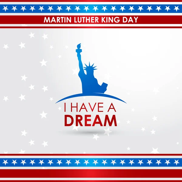 Tarjeta de día Martin Luther King — Archivo Imágenes Vectoriales