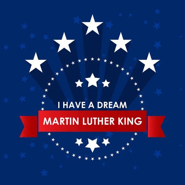 Tarjeta de día Martin Luther King — Archivo Imágenes Vectoriales