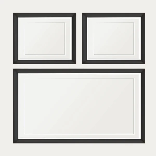 Quadros de linha em branco — Vetor de Stock