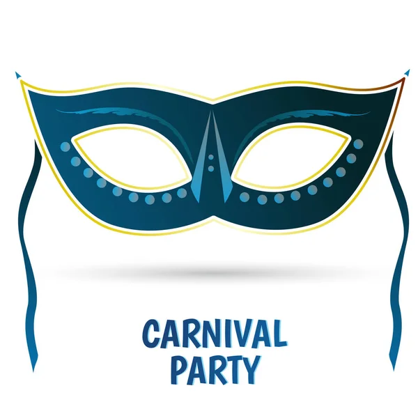 Carnaval de Brasil con máscara — Vector de stock