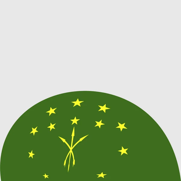 Logo státní vlajka — Stockový vektor