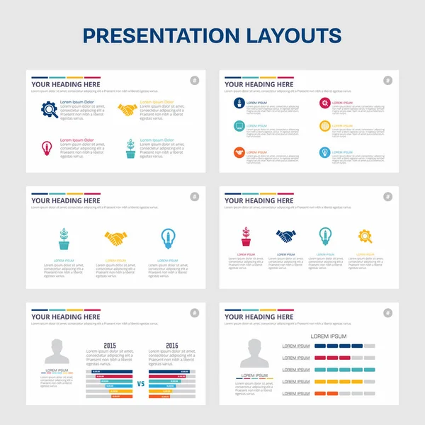 Modelos de apresentação de negócios — Vetor de Stock