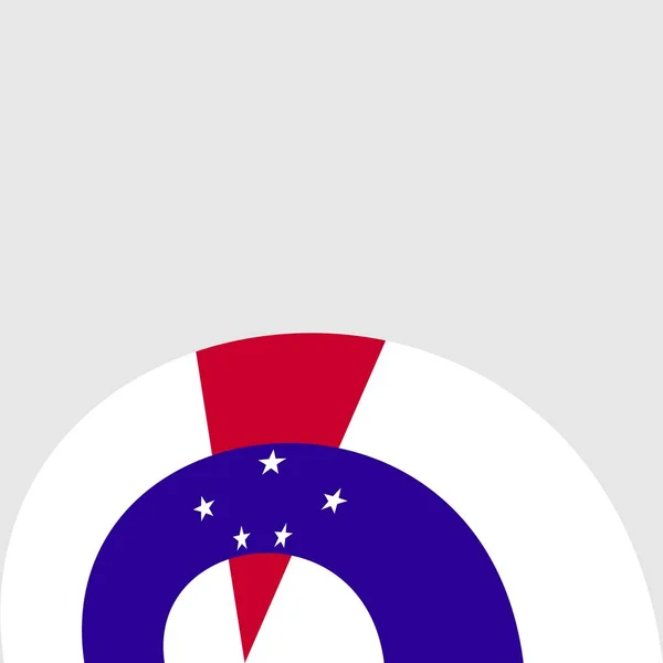 Modèle de conception de drapeau — Image vectorielle