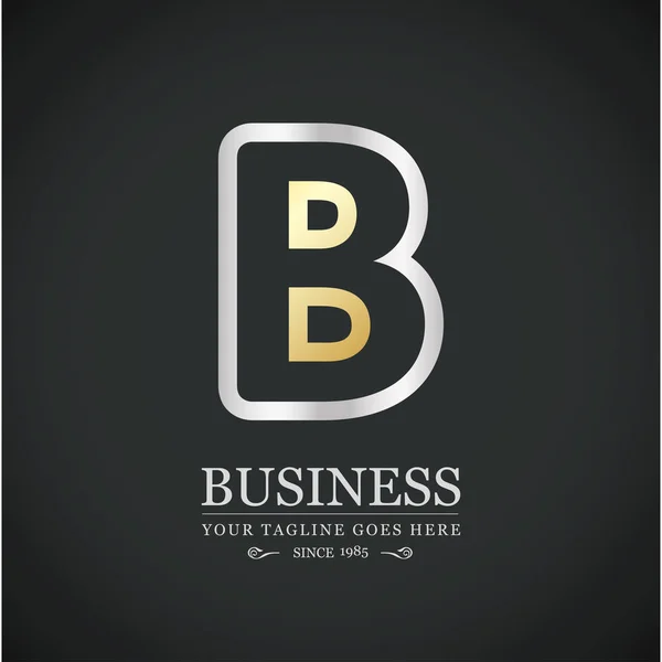 B letter logo template — Stock Vector