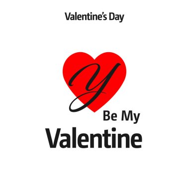 Sevgililer günü tebrik kartı kırmızı kalp