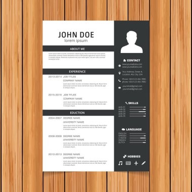 İş başvuruları için özgeçmiş şablonu