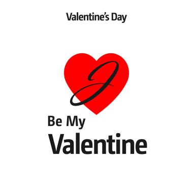 Sevgililer günü tebrik kartı kırmızı kalp