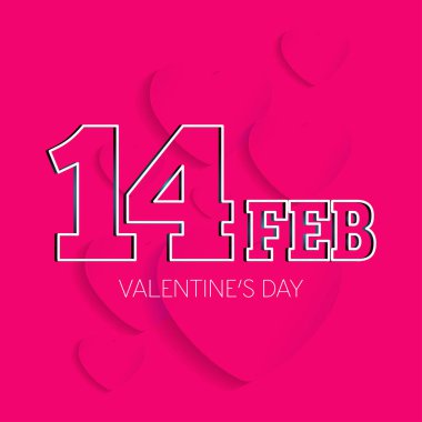 Sevgililer günü tebrik kartı