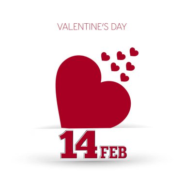 Sevgililer günü tebrik kartı