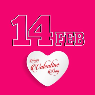 Sevgililer günü tebrik kartı