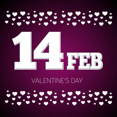 Sevgililer günü tebrik kartı