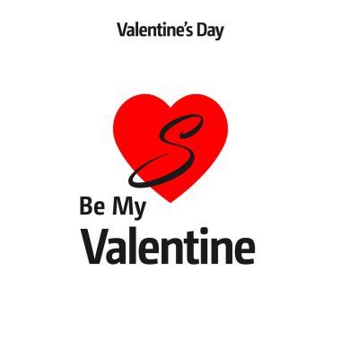 Sevgililer günü tebrik kartı kırmızı kalp