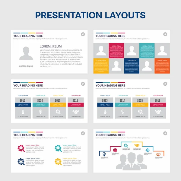 Business presentation templates — Stock Vector