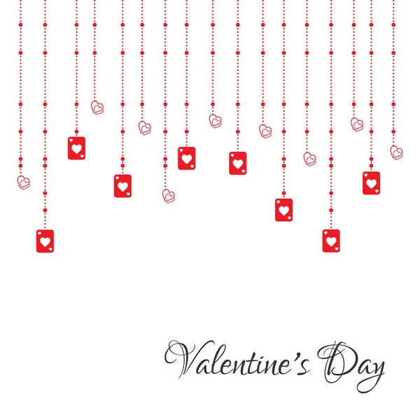 Festival çelenk ile Sevgililer günü kartı — Stok Vektör