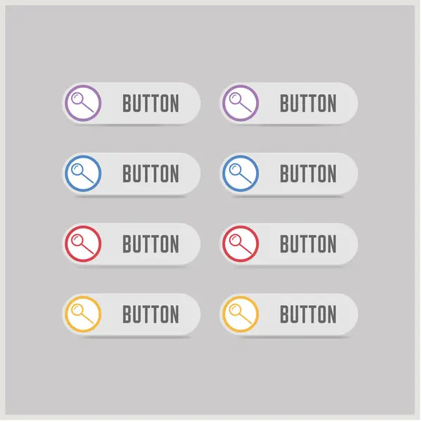 Conjunto de iconos de búsqueda — Archivo Imágenes Vectoriales