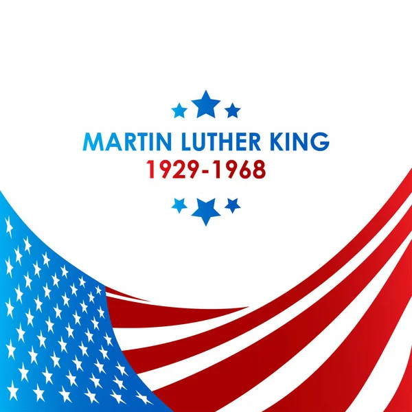 Tarjeta de día Martin Luther King — Archivo Imágenes Vectoriales