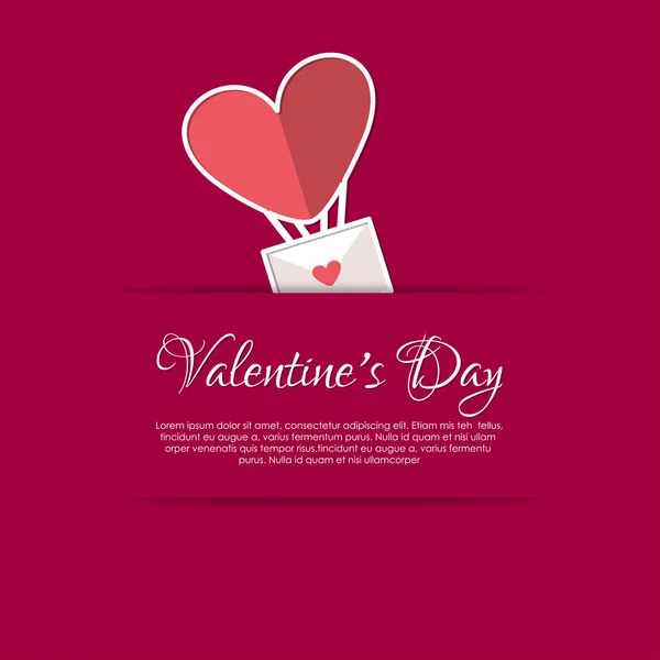 Feliz tarjeta de San Valentín — Vector de stock