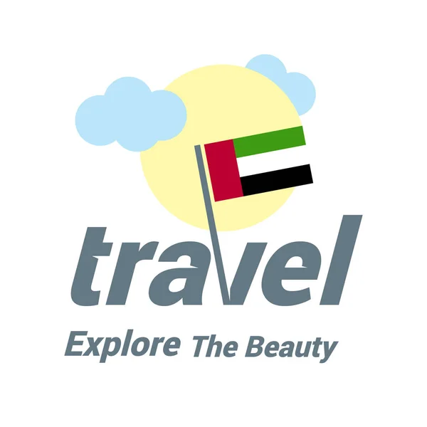 UAE nationale vlag logo — Stockvector