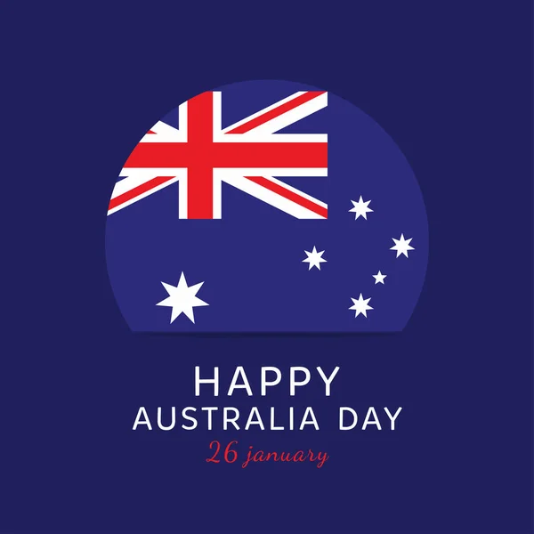 Happy Australien Tageskarte — Stockvektor