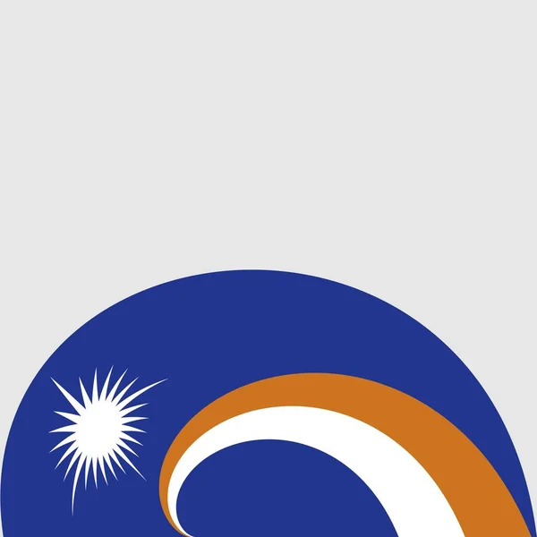 旗のデザイン テンプレート — ストックベクタ