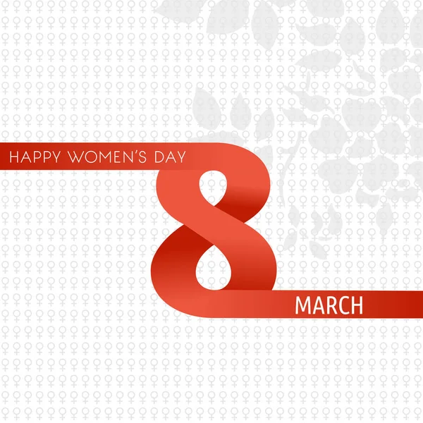 Felicitări fericite pentru ziua femeilor — Vector de stoc