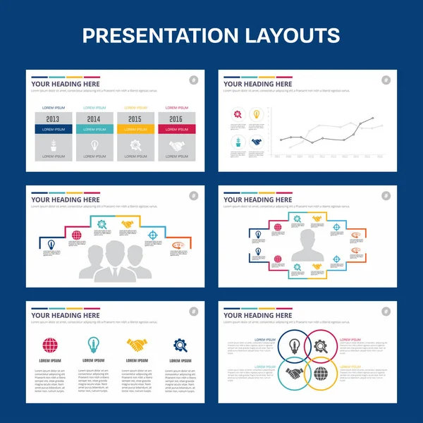 Plantillas de presentación empresarial — Archivo Imágenes Vectoriales