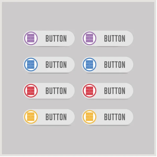Roupeiro móveis ícone botões — Vetor de Stock