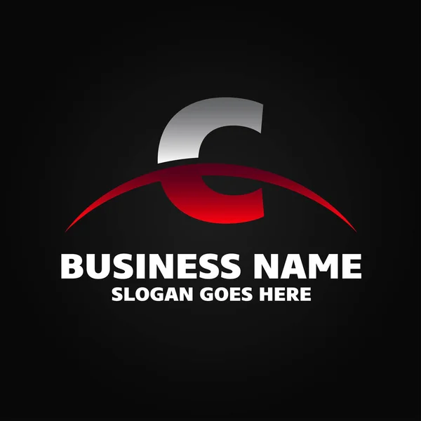 C letter logo template — Stock Vector