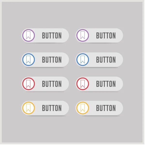 Symboltasten für Abzeichen — Stockvektor