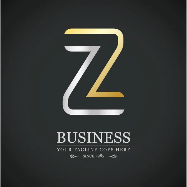 Z letter logo template — Stock Vector