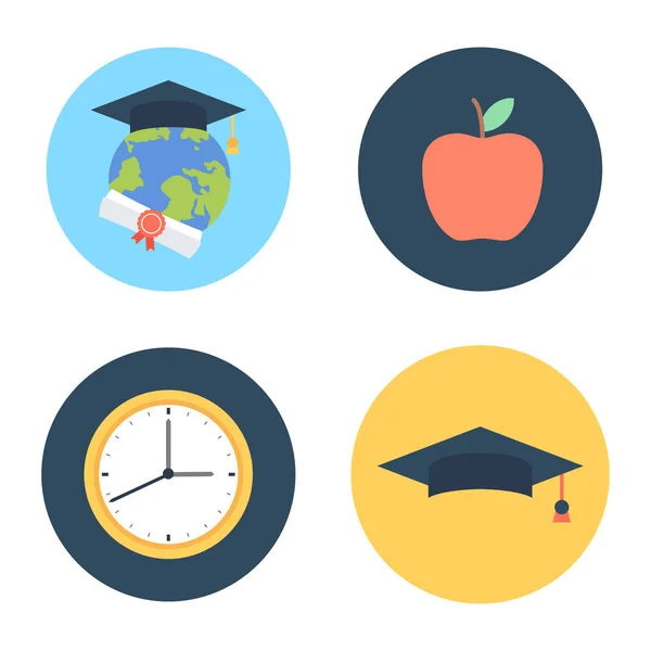 Set di icone dell'istruzione — Vettoriale Stock