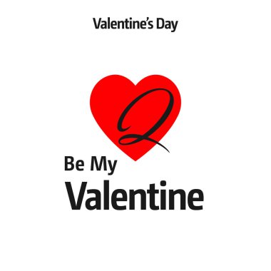 Sevgililer günü tebrik kartı kırmızı kalp