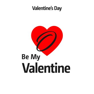 Sevgililer günü tebrik kartı kırmızı kalp