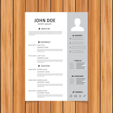 İş başvuruları için özgeçmiş şablonu