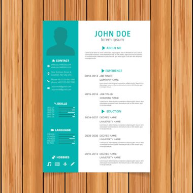 İş başvuruları için özgeçmiş şablonu