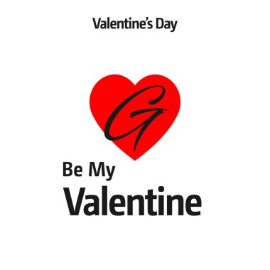 Sevgililer günü tebrik kartı kırmızı kalp