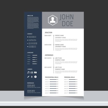 İş başvuruları için özgeçmiş şablonu