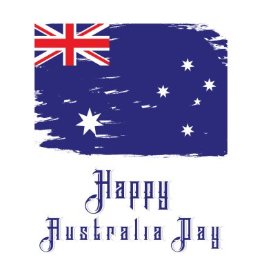 Happy Avustralya günü kartı