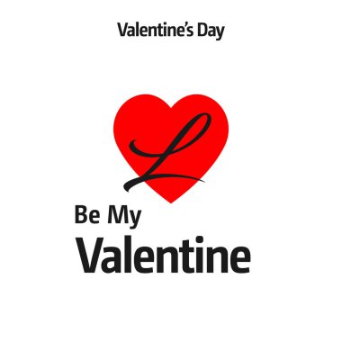 Sevgililer günü tebrik kartı kırmızı kalp