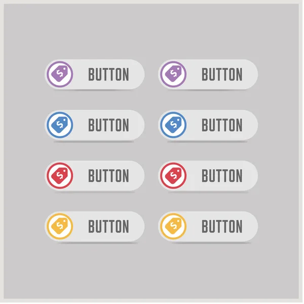 Icons für Verkaufsetiketten — Stockvektor