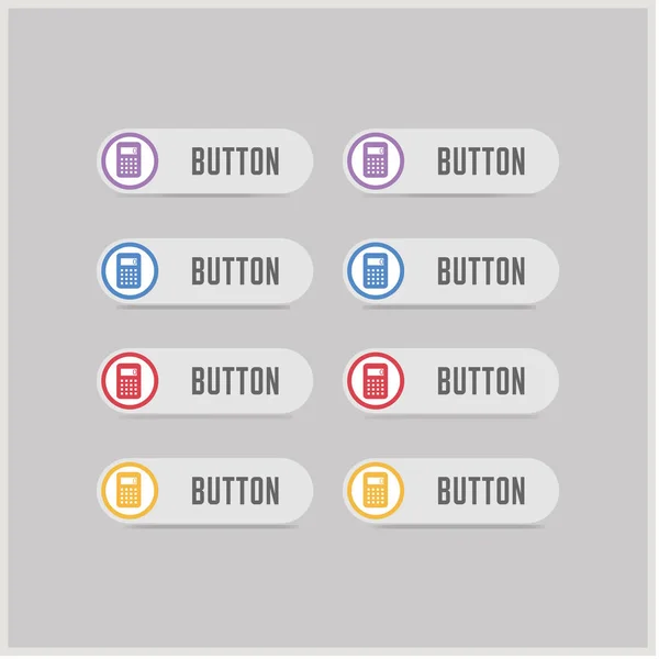 Set of Calculator icons — Stock Vector