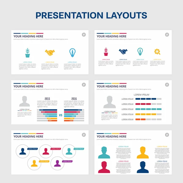 Modelos de apresentação de negócios — Vetor de Stock