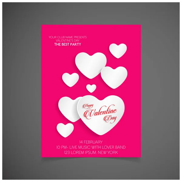 San Valentino Holiday Card — Vettoriale Stock