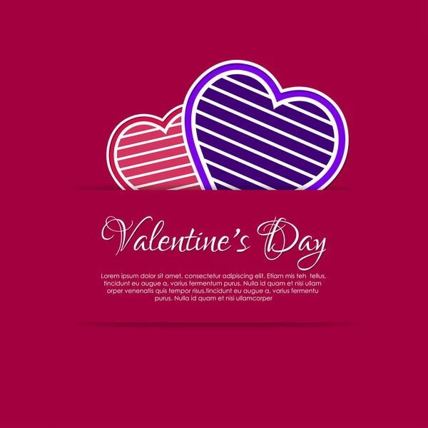 Happy Valentine Day Karte — Stockvektor